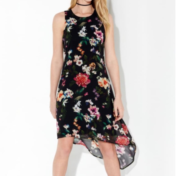 Karen Kane High-Low Floral Print Party Dress - Picture 5 of 7